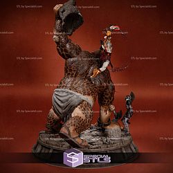 Kratos vs Cyclops Diorama STL Files
