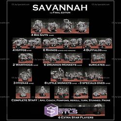 Savannah Pack STL Miniatures