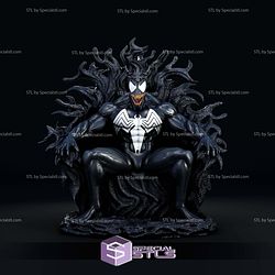 Venom on Throne STL Files