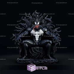 Venom on Throne STL Files