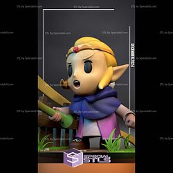 Zelda and Weapon Chibi STL Files