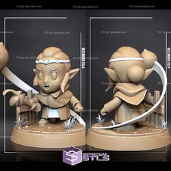 Zelda and Weapon Chibi STL Files