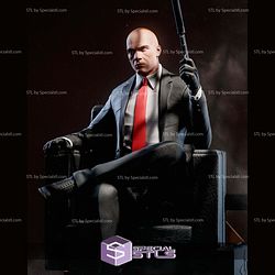Agent 47 Hitman on Sofa STL Files