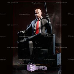 Agent 47 Hitman on Sofa STL Files