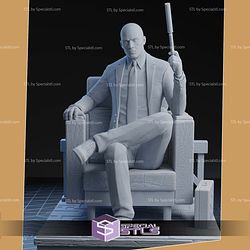 Agent 47 Hitman on Sofa STL Files