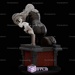 Black Cat Sitting Waiting STL Files
