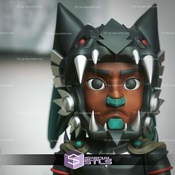 Chibi STL Collection Batman Azteca