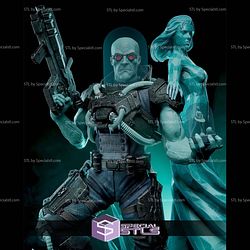 Mr Freeze Ice 1-6 Diorama STL Files