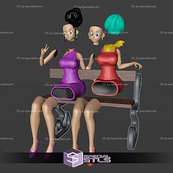 Bulma and Chibi NSFW Park STL Files