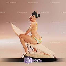 Chun Li Beach Time STL Files