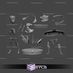 Esdeath Akame Ga Kill Long Hair STL Files