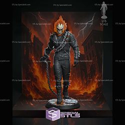 Ghost Rider with Chain Walking STL Files