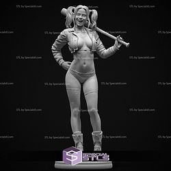 Harley Quinn Sexy with Baseball Bat STL Files