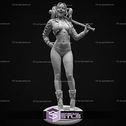Harley Quinn Sexy with Baseball Bat STL Files