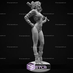 Harley Quinn Sexy with Baseball Bat STL Files