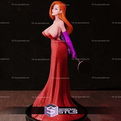 Jessica Rabbit Normal on Stage STL Files