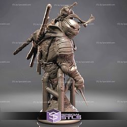 Ronin The Legend Last Turtle Bust Sculptures 3D Printing