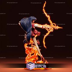 Sailor Mars Rei Hino Flame Priestess STL Files