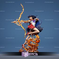 Sailor Mars Rei Hino Flame Priestess STL Files