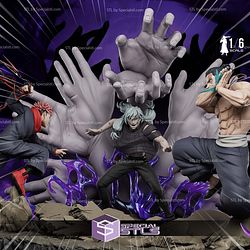 Yuji and Todo vs Mahito Jujutsu Kaisen STL Files