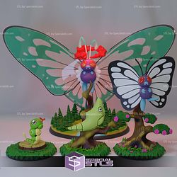 Basic Pokemon Caterpie Metapod Butterfree Gigamax Butterfree