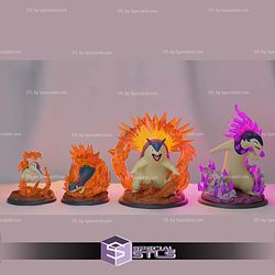 Basic Pokemon Cyndaquil Quilava Typhlosion Hisuian Typhlosion