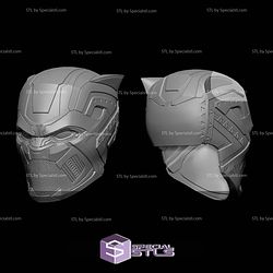 Cosplay STL Files Black Panther Shadow Helmet