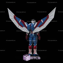 Cosplay STL Files Captain America Armor Sam Wilson Armor