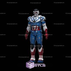 Cosplay STL Files Captain America Armor Sam Wilson Armor