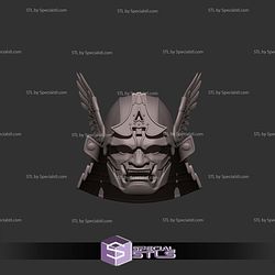 Cosplay STL Files Captain America Samurai Helmet