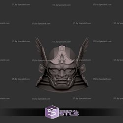 Cosplay STL Files Captain America Samurai Helmet