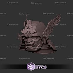 Cosplay STL Files Captain America Samurai Helmet