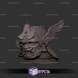 Cosplay STL Files Captain America Samurai Helmet