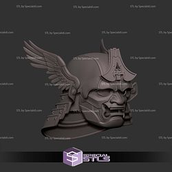Cosplay STL Files Captain America Samurai Helmet
