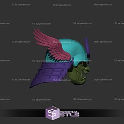 Cosplay STL Files Captain America Samurai Helmet