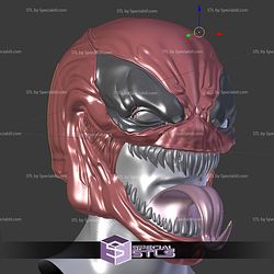 Cosplay STL Files Deadpool Venomized Helmet