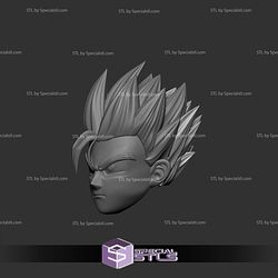 Cosplay STL Files Gohan Head