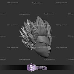 Cosplay STL Files Gohan Head