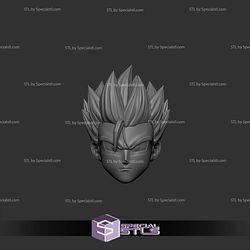 Cosplay STL Files Gohan Head
