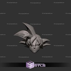 Cosplay STL Files Goku Head
