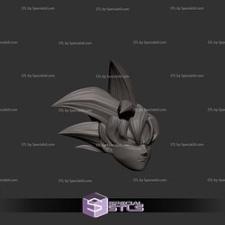 Cosplay STL Files Goku Head