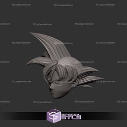 Cosplay STL Files Goku Head
