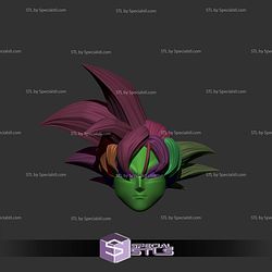 Cosplay STL Files Goku Head