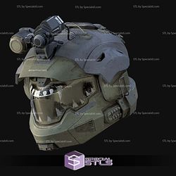 Cosplay STL Files Halo Infinite Rakshasa Helmet