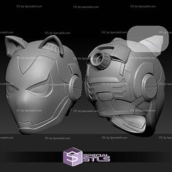 Cosplay STL Files Iron Cat Helmet