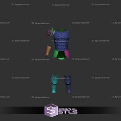 Cosplay STL Files Kratos Armor and Weapon