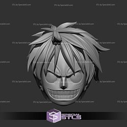 Cosplay STL Files Luffy Head