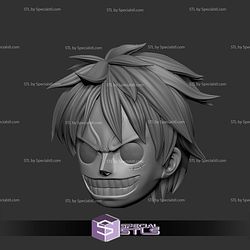 Cosplay STL Files Luffy Head