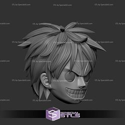 Cosplay STL Files Luffy Head