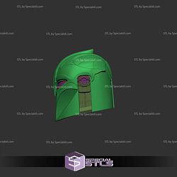 Cosplay STL Files Mandalorian Pink Ranger Helmet